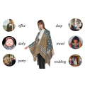 Châle Wrap Poncho Ruana Cape léger Cardigan ouvert à l&#39;avant pour l&#39;automne hiver